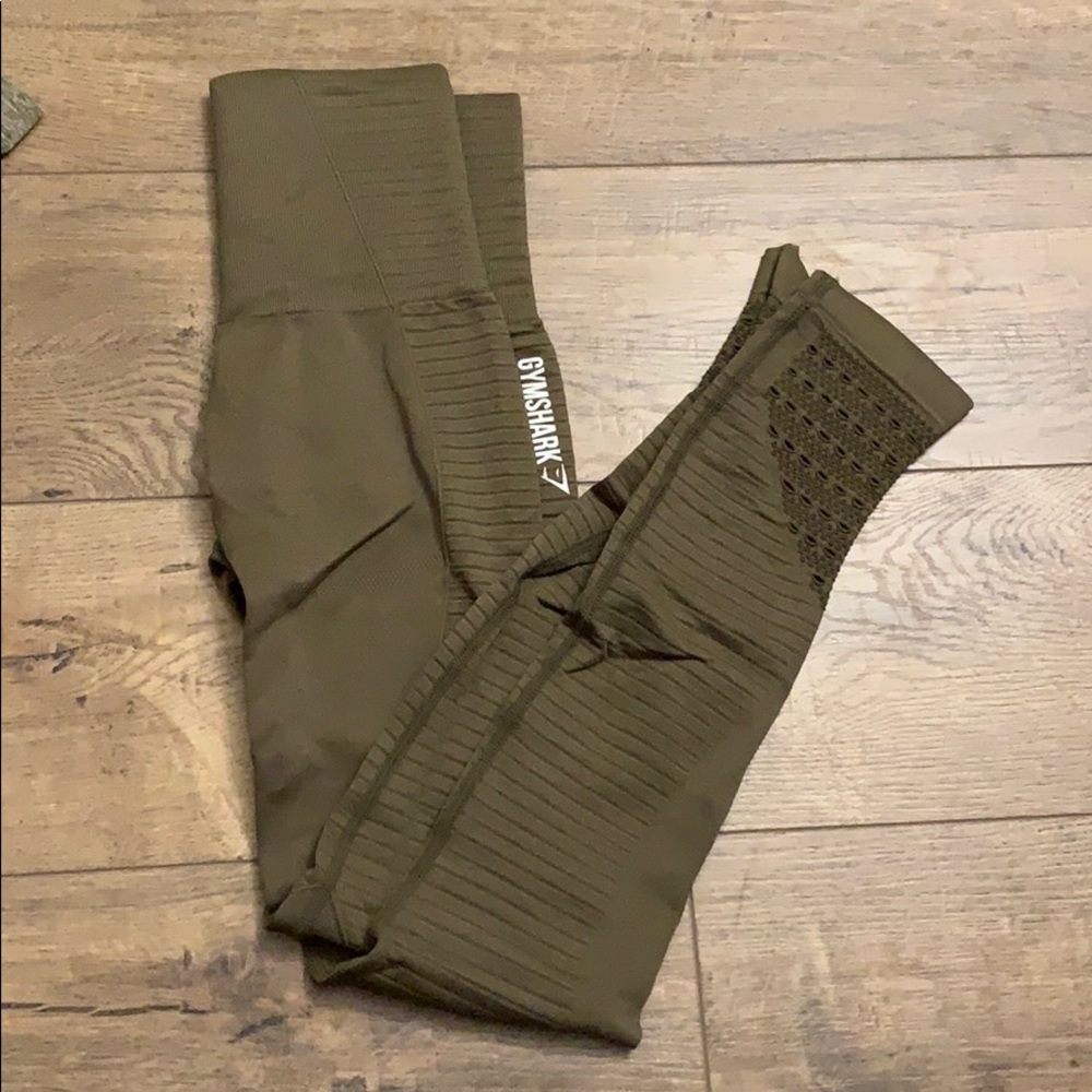 Olive green gymshark vital seamless leggings